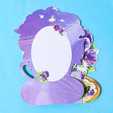VICTORIAN PANSY TEACUP Keepsake 3D Pop-Up Botanical Greeting Card