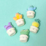 JUMBO FUZZY Acrylic BEAD- Flocked CACTUS PLANT *some seconds