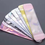 display bag bags cello long pen storage packaging supplies uk cute kawaii shop store pink lilac blue mint green stationery craft supplies big self seal resealable holo holographic pattern patterned heart heart black silver gold rose textured white pearlescent