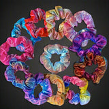 scrunchies scrunchie hair accessory metallic rainbow ombre colourful bright uk cute kawaii gift gifts kids presents