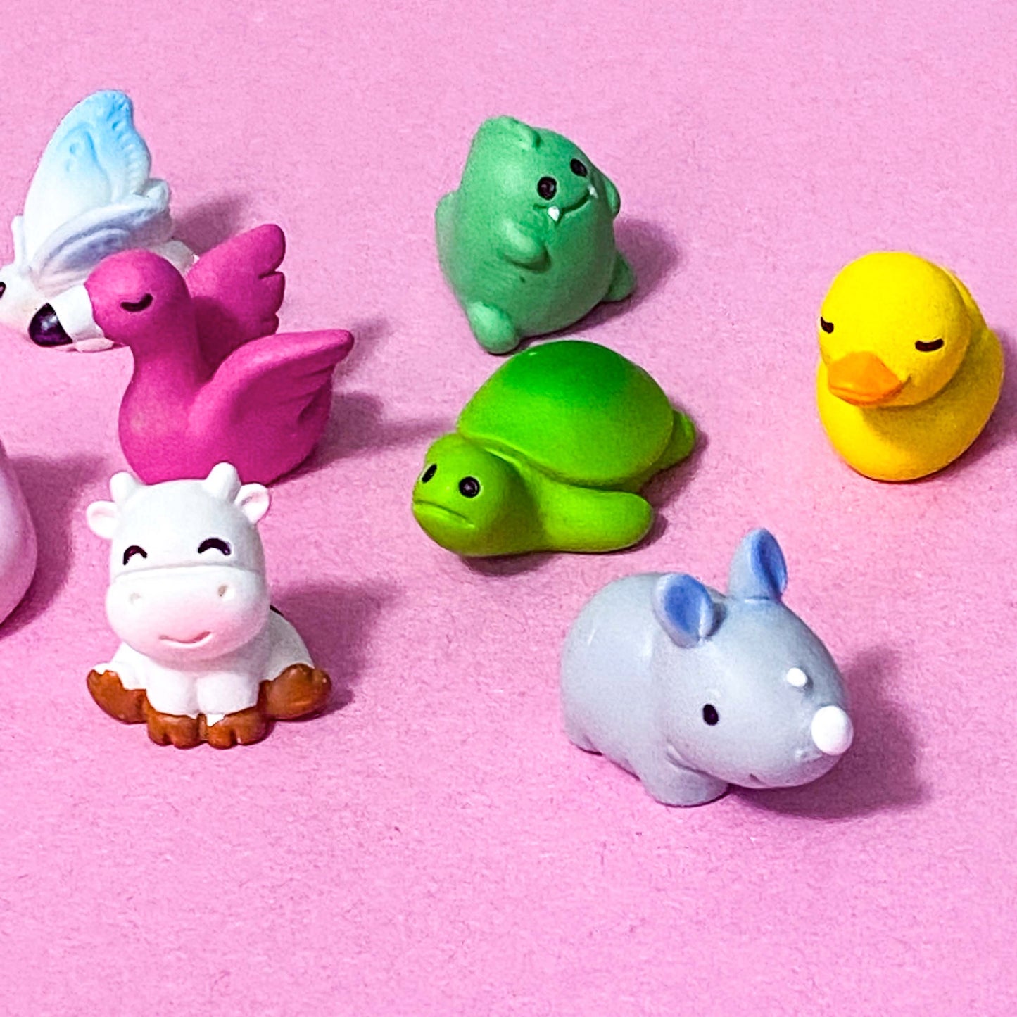 Cute Individual 3D Resin ANIMAL FIGURINES 2 Exotic Farm & Zoo