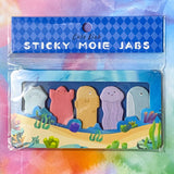 sticky memo memos index tab tabs set cute kawaii animal animals uk stationery gift gifts shop store fun pretty present ideas panda pandas dog puppy puppies dogs kitten cat cats kittens capybara capybaras fish ocean life parrot bird birds parrots