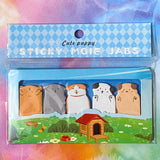 sticky memo memos index tab tabs set cute kawaii animal animals uk stationery gift gifts shop store fun pretty present ideas panda pandas dog puppy puppies dogs kitten cat cats kittens capybara capybaras fish ocean life parrot bird birds parrots