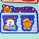 christmas bookmark duo set pair magnetic bookmarks book marks flexible festive gift gfits for book lovers bookworm uk cute kawaii stocking filler fillers bargain stationery present for kids her gingerbread men man santa reindeer rudolph snowman