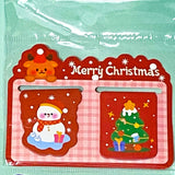 christmas bookmark duo set pair magnetic bookmarks book marks flexible festive gift gfits for book lovers bookworm uk cute kawaii stocking filler fillers bargain stationery present for kids her gingerbread men man santa reindeer rudolph snowman