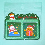 christmas bookmark duo set pair magnetic bookmarks book marks flexible festive gift gfits for book lovers bookworm uk cute kawaii stocking filler fillers bargain stationery present for kids her gingerbread men man santa reindeer rudolph snowman