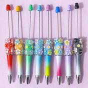 sparkly ornate rhinestone glitter glittery ombre pen blank base for beaded pens uk cute kawaii craft supplies shop store stationery pretty glittery floral flower flowers make your own jewellery black pink lilac orange peach red green