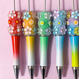 sparkly ornate rhinestone glitter glittery ombre pen blank base for beaded pens uk cute kawaii craft supplies shop store stationery pretty glittery floral flower flowers make your own jewellery black pink lilac orange peach red green