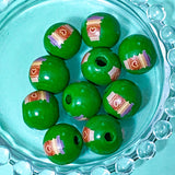JUMBO CHRISTMAS Beads 15mm WOODEN