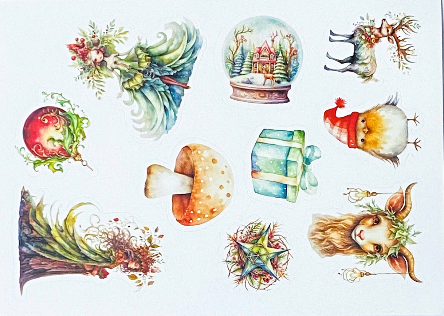 CHRISTMAS SEALS Sticker Sheets WOODLAND Theme Last few in Bundles