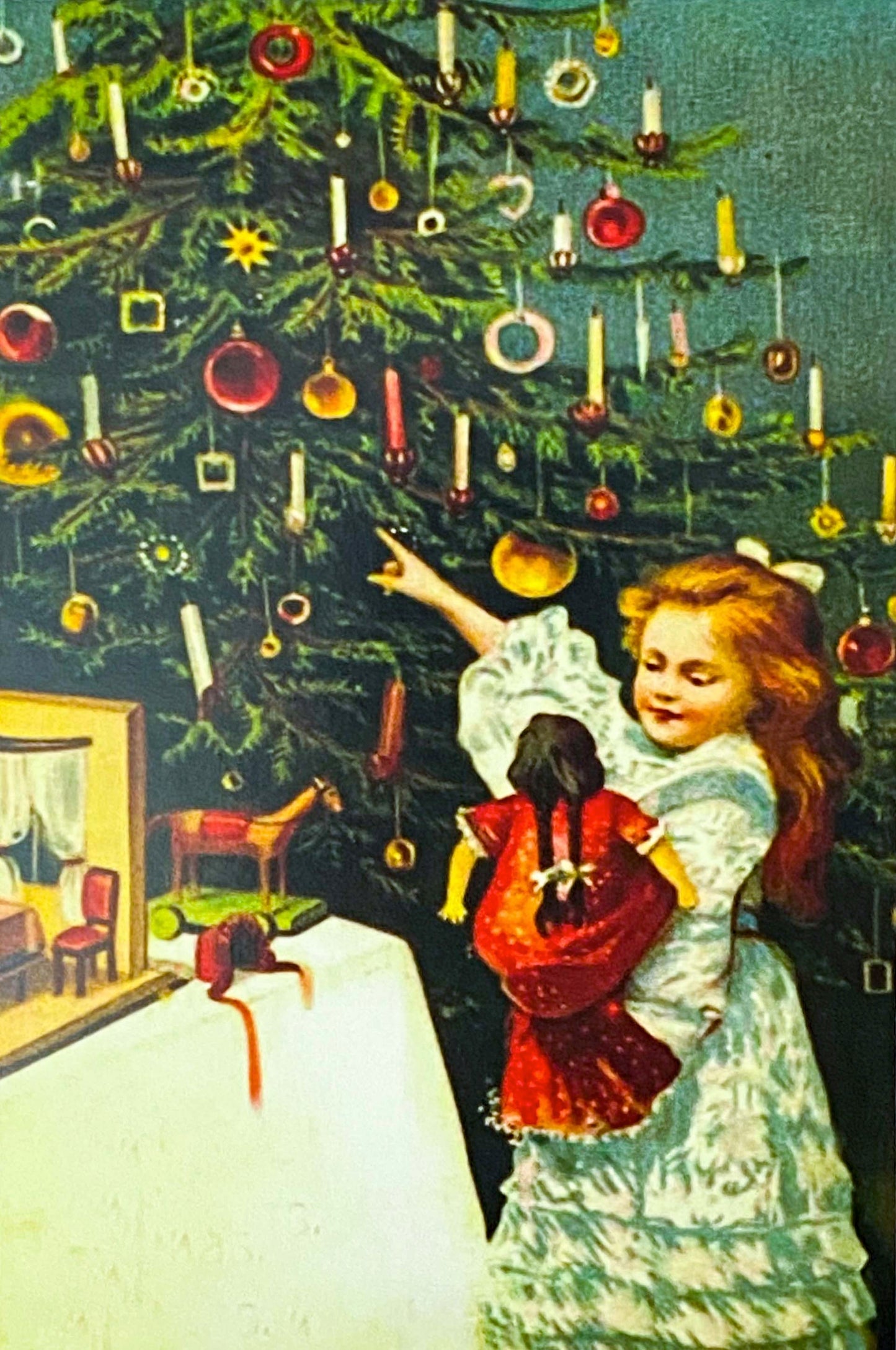nostalgic christmas feastive victorian retro vintage postcard postcards post card cards uk cute kawaii stationery gift gifts santa claus deer snow girl 
