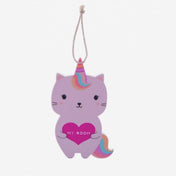 lunar caticorn cat unicorn unicat hanging door sign plaque sass & belle uk gift store cute gifts girls pink lilac sweet pretty stocking filler fillers girl girls kids