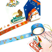 Last few- Just £1.20! FESTIVE BOXED WASHI TAPE 5m - 3 Designs