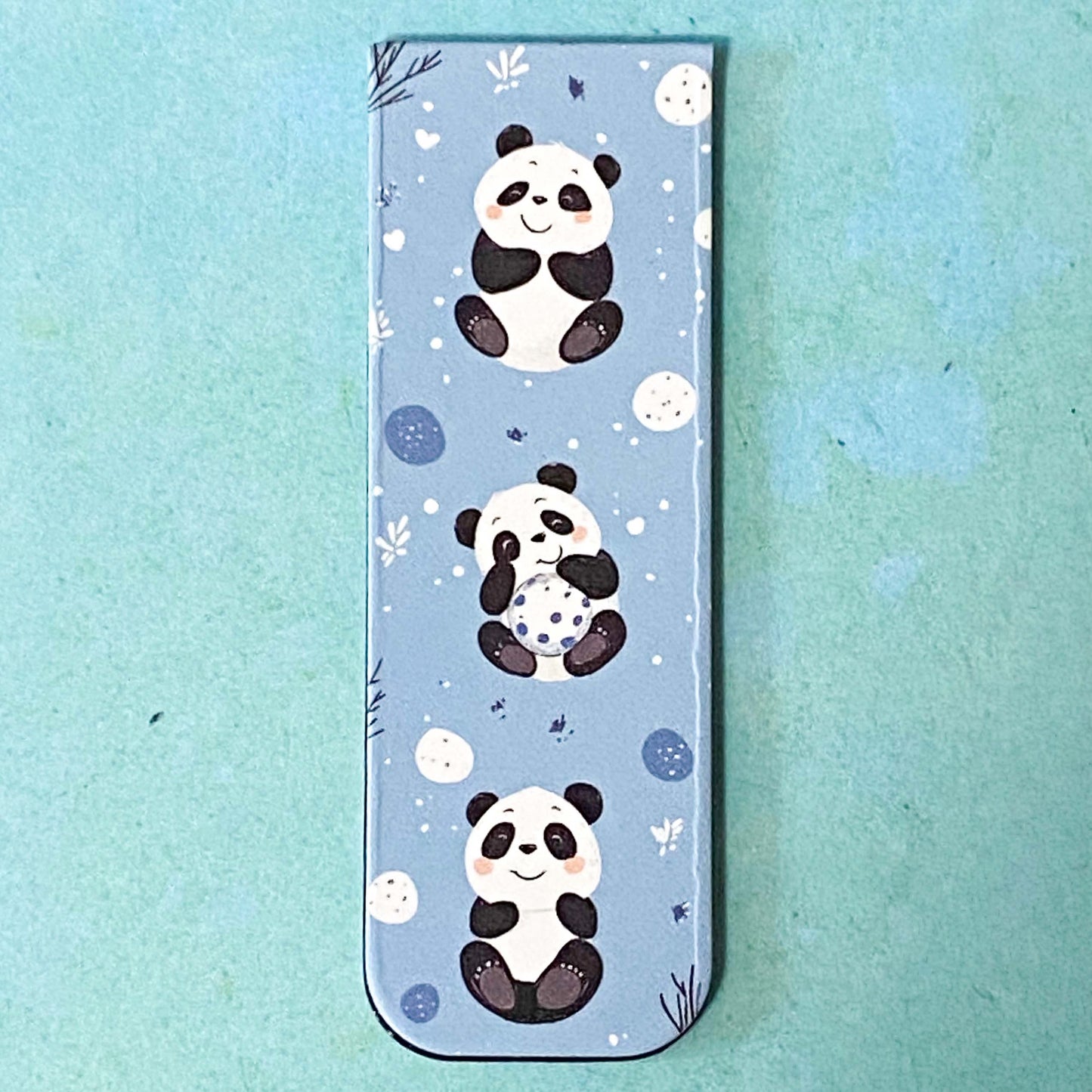 panda pandas magnetic book mark bookmark bookmarks cute kawaii gift gifts uk shop store pretty folding small mini present ideas floppy bookmk  fun