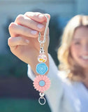 Metal KEYRING CLIP BLANK Make your own Beaded KEY RING