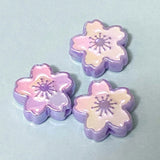 JUMBO ACRYLIC IRIDESCENT FLOWER BEADS 20mm