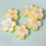 JUMBO ACRYLIC IRIDESCENT FLOWER BEADS 20mm