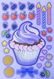 build a cake cakes cupcake macaroon macaron muffin food kawaii cute activity puzzle game sticker stickers for kids children uk stationery stocking filler fillers gift gifts