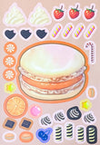 build a cake cakes cupcake macaroon macaron muffin food kawaii cute activity puzzle game sticker stickers for kids children uk stationery stocking filler fillers gift gifts