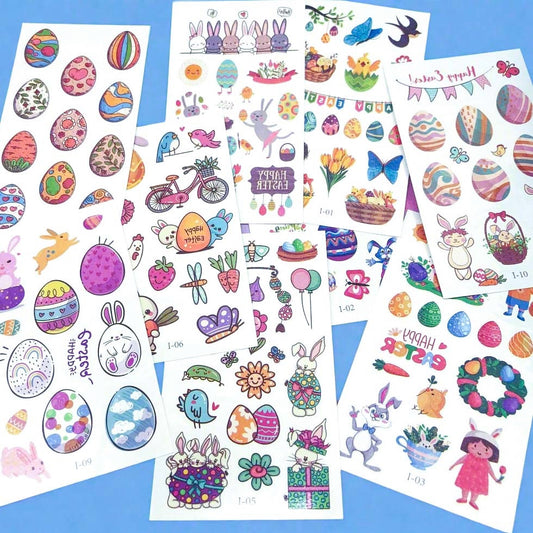 uk cute kawaii temporary tattoo tattoos kids child children easter spring gift gifts 