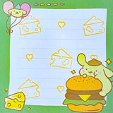 japanese character characters animal animals kawaii cute memo memos sticky not e notes pad square mini 20 pages uk stationery shop store pompompurin sanrio dog bunny rabbit puppy cat kitty hello note pochacho tuxedo sam kuromi my melody kerropi keroppi cinnamoroll