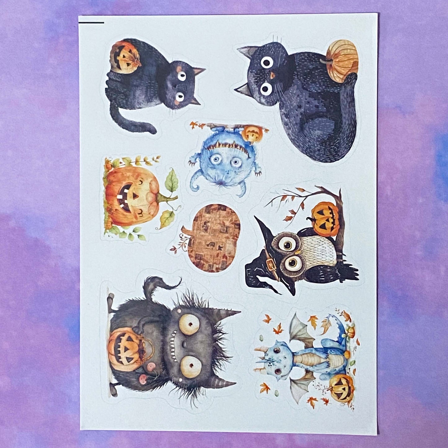 pumpkin pumpkins retro vintage halloween spooky animal animals woodland cute kawaii creatures postcard postcards post card cards sticker stickers hedgehog squirrel cat kitten dog puppy rabbit stoat weasel mouse mice owl bird uk stationery supplies planner addict gift gifts shop store deer