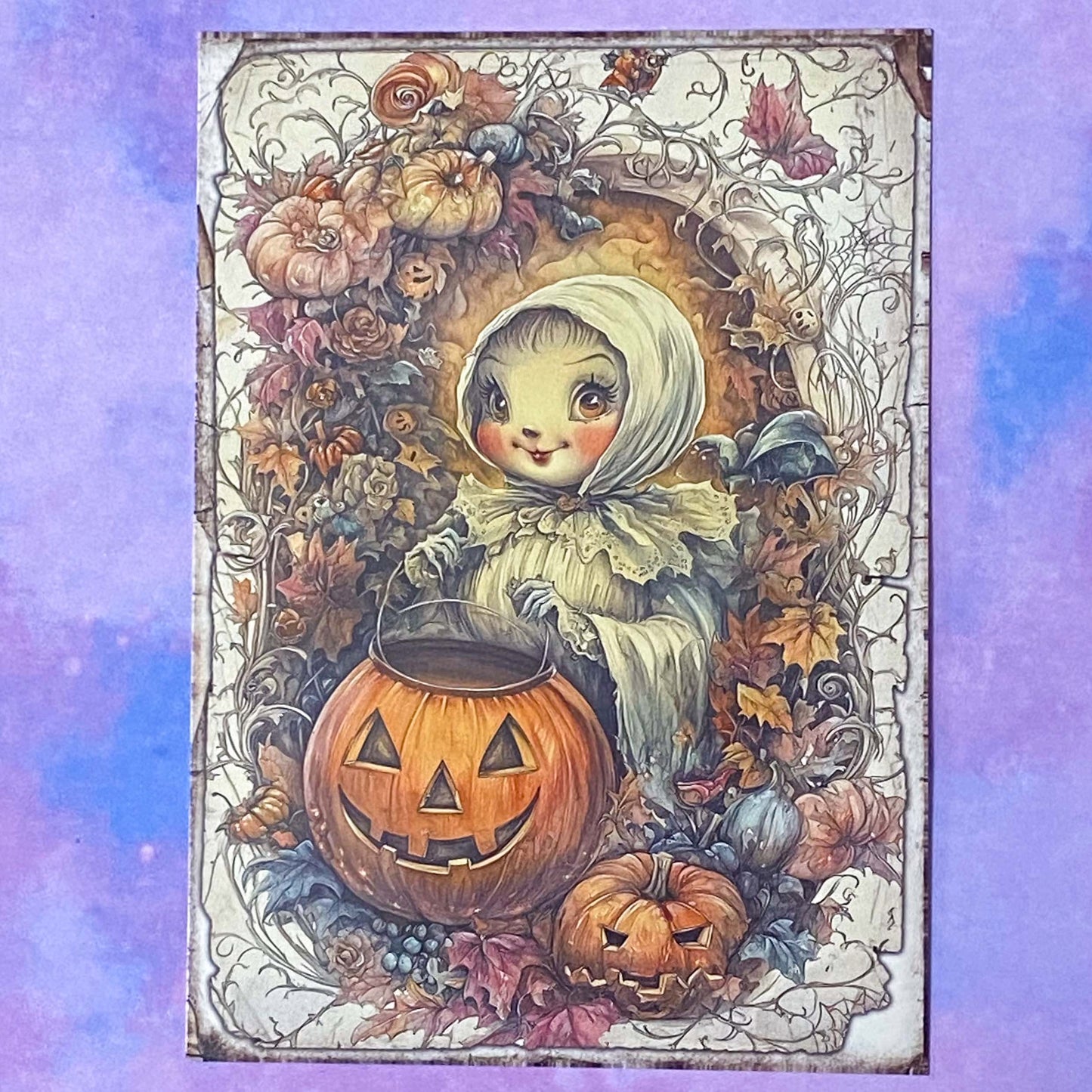 pumpkin pumpkins retro vintage halloween spooky animal animals woodland cute kawaii creatures postcard postcards post card cards sticker stickers hedgehog squirrel cat kitten dog puppy rabbit stoat weasel mouse mice owl bird uk stationery supplies planner addict gift gifts shop store deer