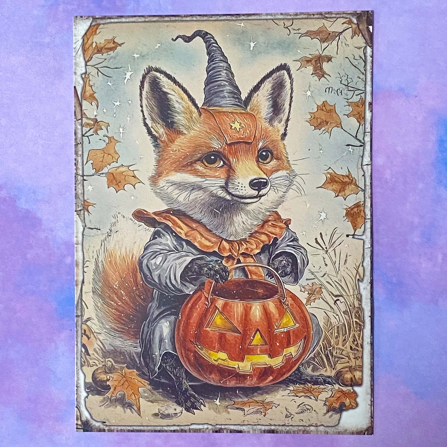 pumpkin pumpkins retro vintage halloween spooky animal animals woodland cute kawaii creatures postcard postcards post card cards sticker stickers hedgehog squirrel cat kitten dog puppy rabbit stoat weasel mouse mice owl bird uk stationery supplies planner addict gift gifts shop store deer fox bat