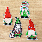 gnome gnomes gonk gonks iron on fabric applique appliques patch patches uk cute kawaii craft supplies shop store red green white beard christmas festive