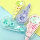 kawaii animal cute correction roller white tape mistakes tippex rollers uk stationery office supplies duck cat animal 8m pastel pretty colours turquoise pink lilac purple yellow bird cat hamster
