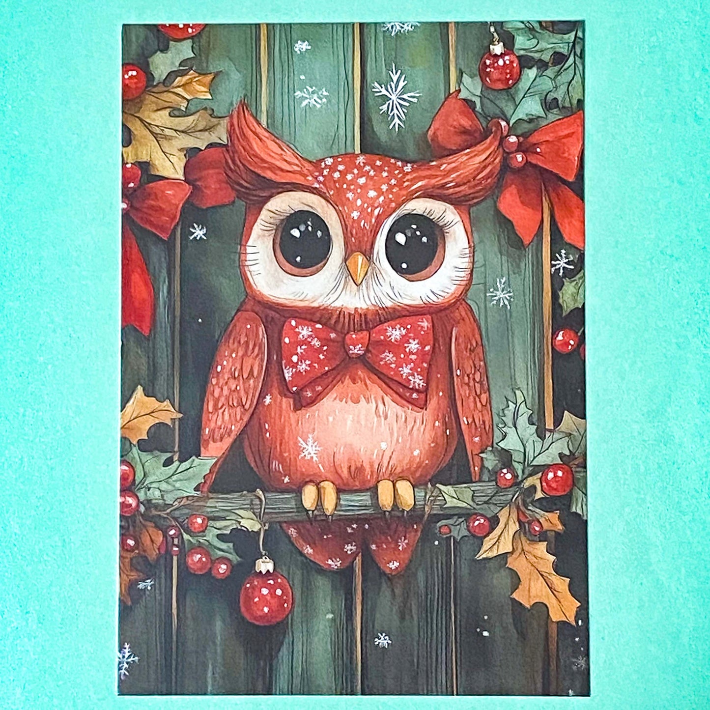 cute kawaii postcard postcards post card cards uk individual animal animals stationery shop store uk polar bear bears hedgehog hedgehogs fox foxes rabbit rabbits bunny bunnies hare hares cat cats kitten owl owls bird birds puppy dog dogs colourful red and green festive christmas foliage holly berries woodland snow snowflakes