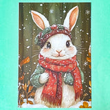 cute kawaii postcard postcards post card cards uk individual animal animals stationery shop store uk polar bear bears hedgehog hedgehogs fox foxes rabbit rabbits bunny bunnies hare hares cat cats kitten owl owls bird birds puppy dog dogs colourful red and green festive christmas foliage holly berries woodland snow snowflakes