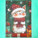 RED & GREEN Individual FESTIVE ANIMAL POSTCARD