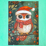 cute kawaii postcard postcards post card cards uk individual animal animals stationery shop store uk polar bear bears hedgehog hedgehogs fox foxes rabbit rabbits bunny bunnies hare hares cat cats kitten owl owls bird birds puppy dog dogs colourful red and green festive christmas foliage holly berries woodland snow snowflakes