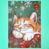 cute kawaii postcard postcards post card cards uk individual animal animals stationery shop store uk polar bear bears hedgehog hedgehogs fox foxes rabbit rabbits bunny bunnies hare hares cat cats kitten owl owls bird birds puppy dog dogs colourful red and green festive christmas foliage holly berries woodland snow snowflakes