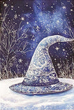 christmas snow snowy postcard postcards post card cards uk cute kawaii festive stationery turquoise  blue midnight sky stars teddy bear snowglobe snow globe polar angel snowman present stocking pretty deep bird woodland tree aqua