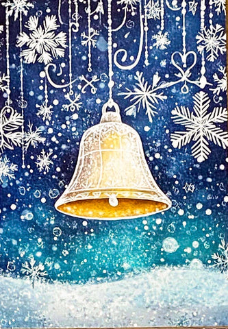 christmas snow snowy postcard postcards post card cards uk cute kawaii festive stationery turquoise  blue midnight sky stars teddy bear snowglobe snow globe polar angel snowman present stocking pretty deep bird woodland tree aqua