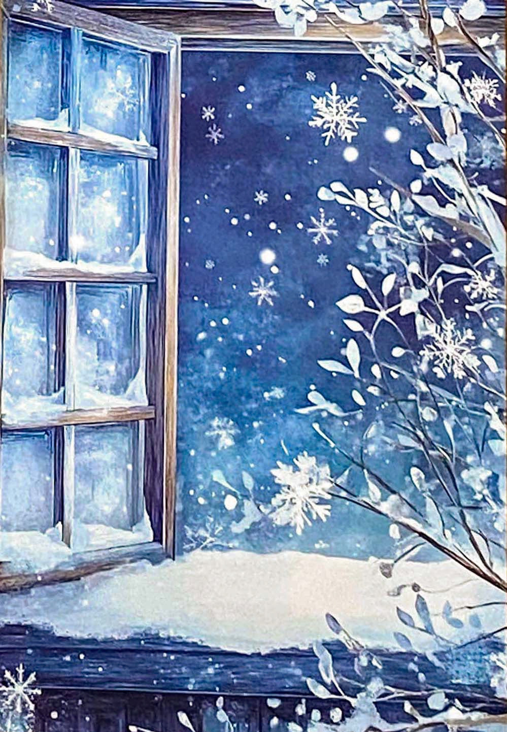 christmas snow snowy postcard postcards post card cards uk cute kawaii festive stationery turquoise  blue midnight sky stars teddy bear snowglobe snow globe polar angel snowman present stocking pretty deep bird woodland tree aqua