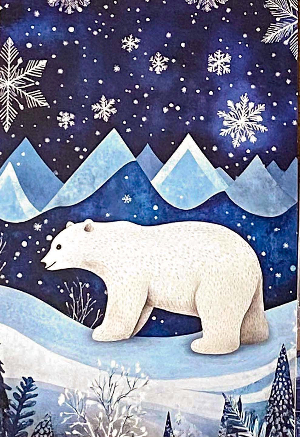 christmas snow snowy postcard postcards post card cards uk cute kawaii festive stationery turquoise  blue midnight sky stars teddy bear snowglobe snow globe polar angel snowman present stocking pretty deep bird woodland tree aqua