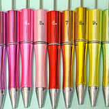 GLOSSY FOIL or PEARL SHINE PEN BASE Blank for Build Your Own Pens - Black Ballpoint Ink