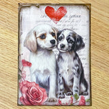 romantic valentines day love hearts flower flowers floral postcard animal animals cute kawaii vintage retro sepia cards post card uk stationery cat dog hedgehog puppy kitten giraffe tiger koala owl bear elephant mouse rabbit squirrel pretty