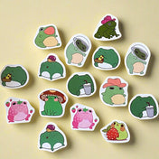 FROGS Die Cut Mini Stickers Mixed Set 20