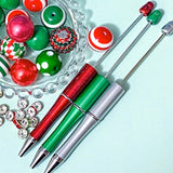 Extra Large Acrylic Beads 20mm Christmas Colours & PEN BLANKS
