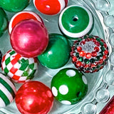 Extra Large Acrylic Beads 20mm Christmas Colours & PEN BLANKS