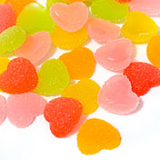 jelly coated sugar sweet candy heart hearts fb flatback flat back fbs embellishment embellishments uk cute kawaii red orange yellow pink green set bundle craft supplies shop store