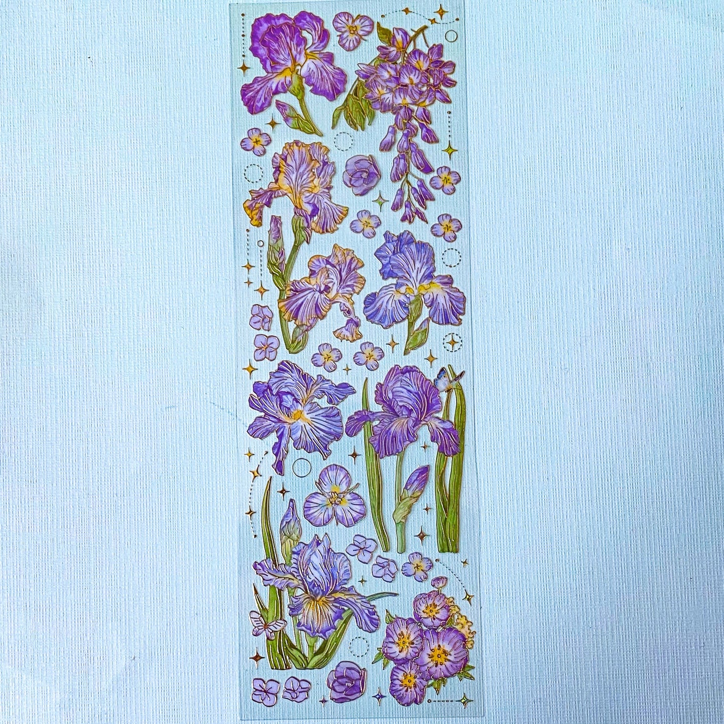 flower flowers floral purple lilac pink pretty hydrangea hydrangeas grape grapes blossom clear plastic pet pvc stationery shop store planner supplies addict iris bottle jar rose roses