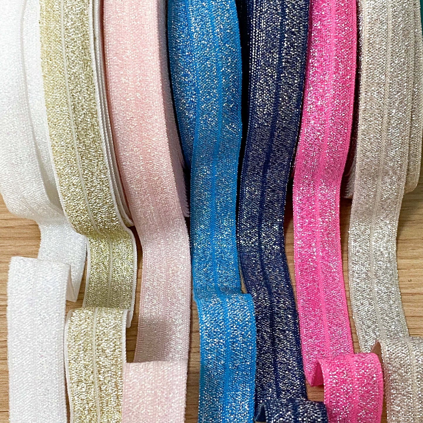 Half Price! GLITTER ELASTIC Ribbon (E)