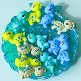 jumbo blue green teal turquoise patterned dino dinosaur silicone bead beads jumbo large uk cute kawaii craft supplies shop store dinosaurs 15mm 35mm lime green mid blue fawn brown moss large big