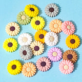 PRETTY DAISY Silicone Jumbo BEADS 20mm NEW COLOURS