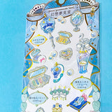 magical fairytale sticker packs of clear stickers on a blue background